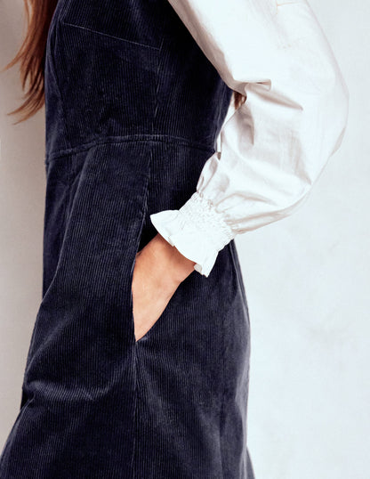 Annie Cord Shift Dress-Navy-5