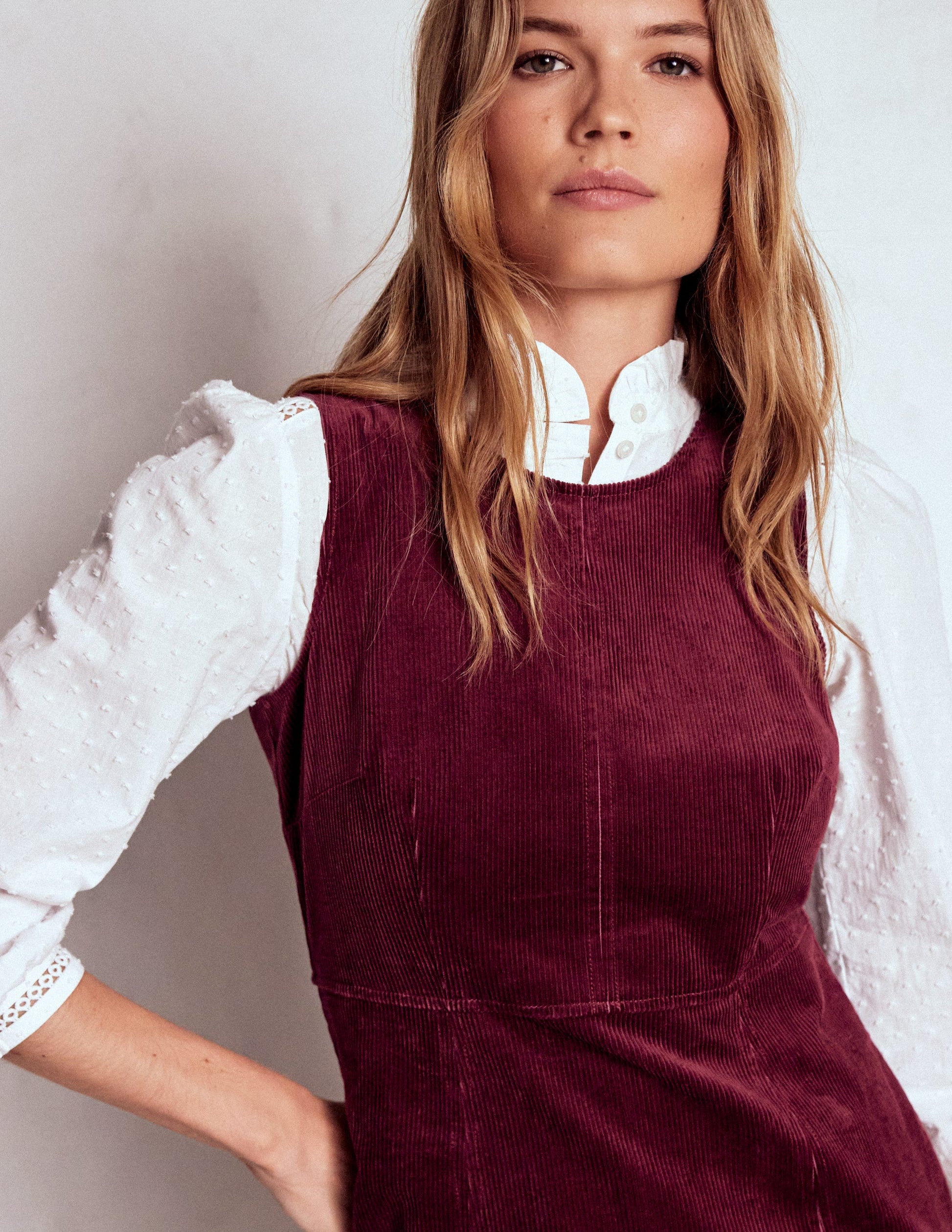 Annie Cord Shift Dress-Deep Wisteria-2