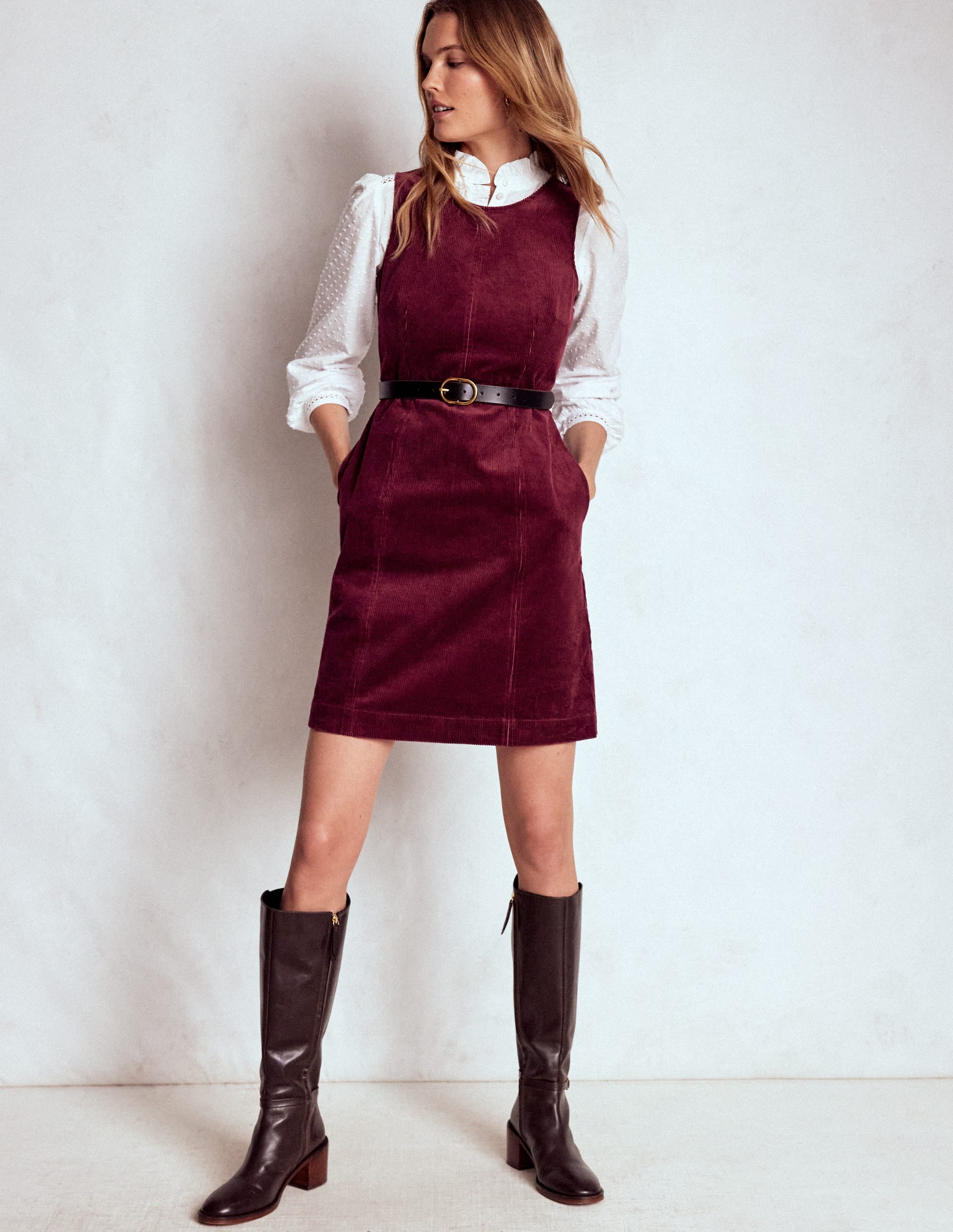 Annie Cord Shift Dress-Deep Wisteria - Image 1