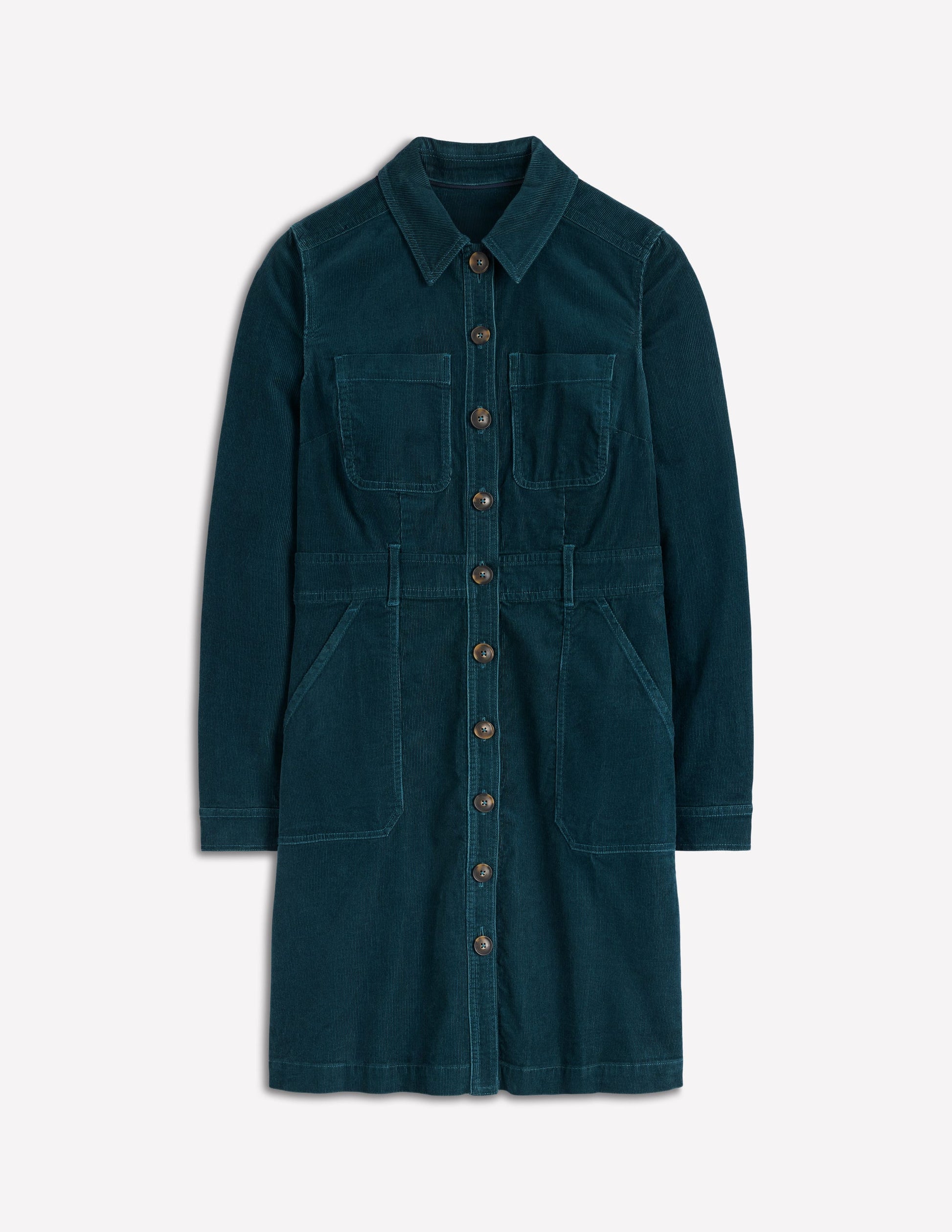 Amanda Cord Short Dress-Midnight Teal | Boden USA Amanda Cord Short Dress-Midnight Teal | Boden USA