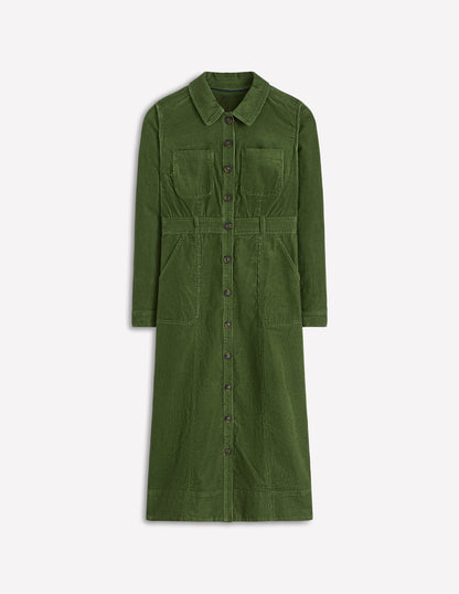 Amanda Cord Midi Dress-Fern-7