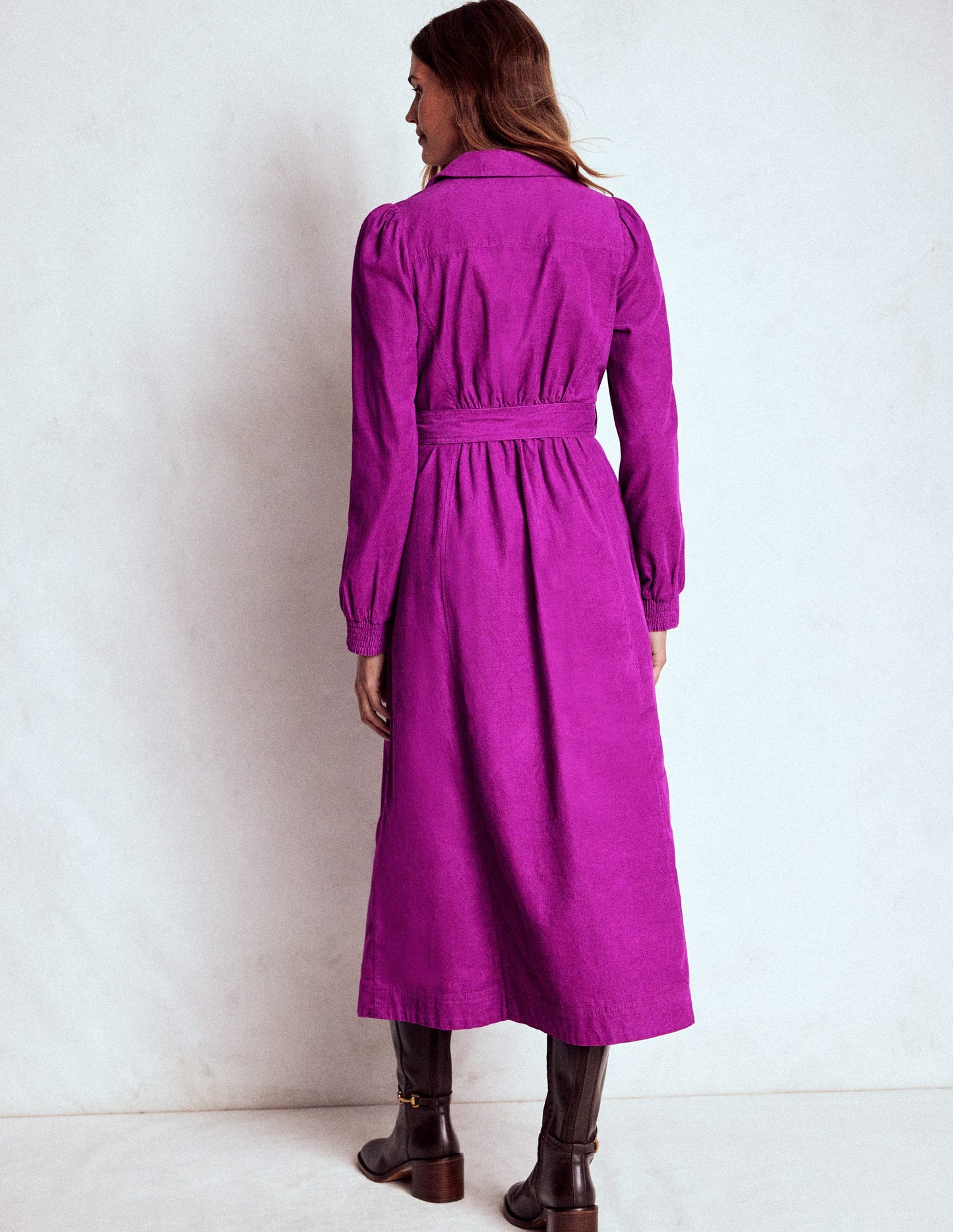 Adelaide Zip Cord Midi Dress-Regal Purple