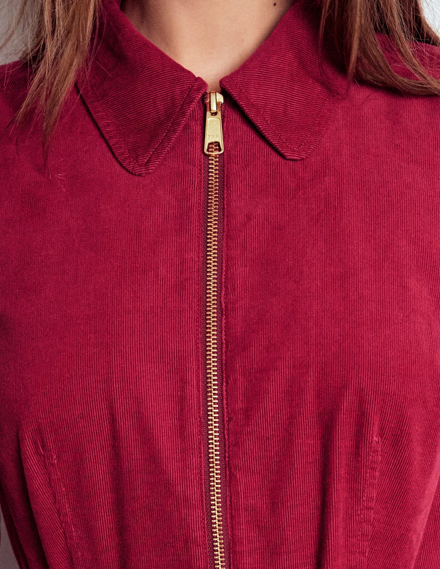 Adelaide Zip Cord Midi Dress-Burgundy Red