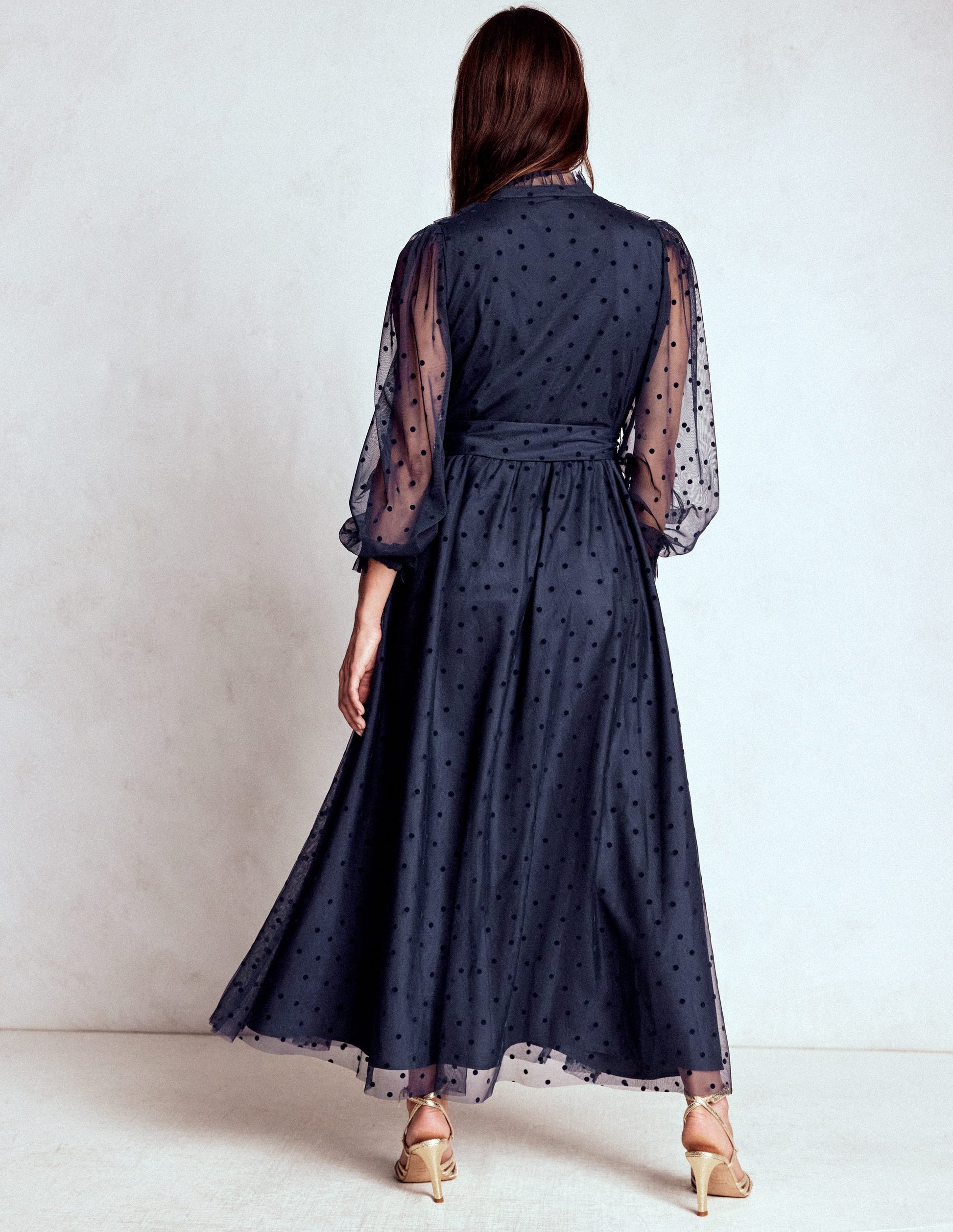 Boden Women's Tulle Ruffle Maxi Dress in Blue | Size 2 Boden Women's Tulle Ruffle Maxi Dress in Blue | Size 2