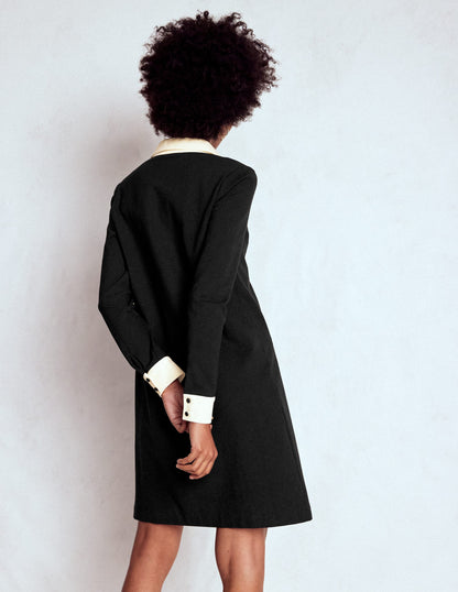 Georgina Ponte Dress-Black & White-3