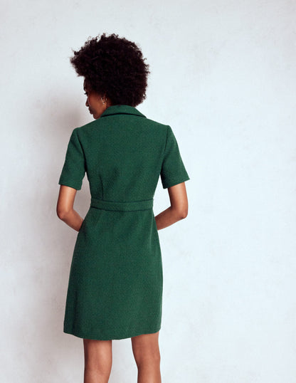Eda Cotton Shift Dress-Emerald Night-3
