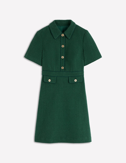 Eda Cotton Shift Dress-Emerald Night-5