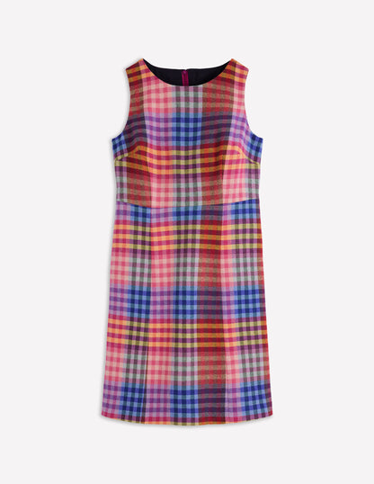 Annie Check Shift Dress-Rainbow Multigingham-6