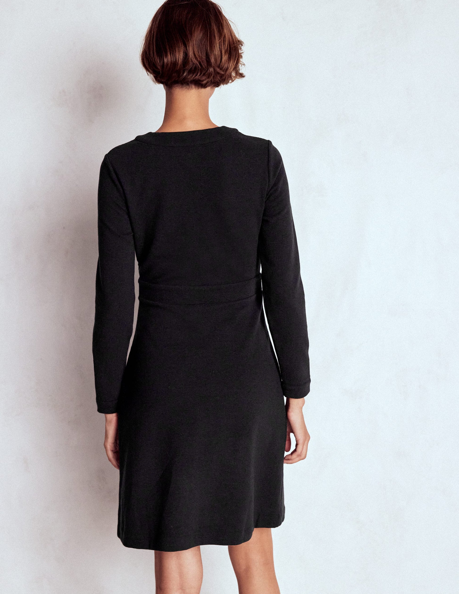Lavinia Button Shift Dress-Black | Boden USA Lavinia Button Shift Dress-Black | Boden USA