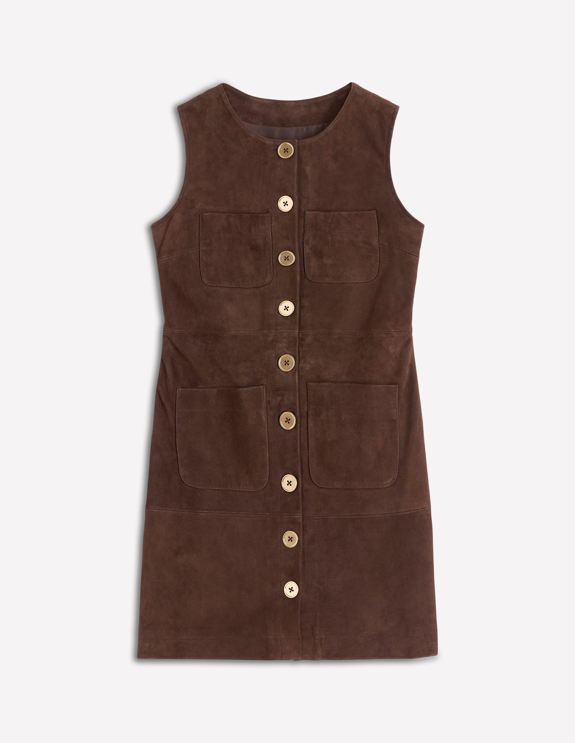 Evelyn Suede Shift Dress-Dark Chocolate | Boden USA Evelyn Suede Shift Dress-Dark Chocolate | Boden USA