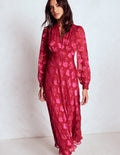 Cassie Devore Midi Tea Dress-Pink Peony, Dainty Medley