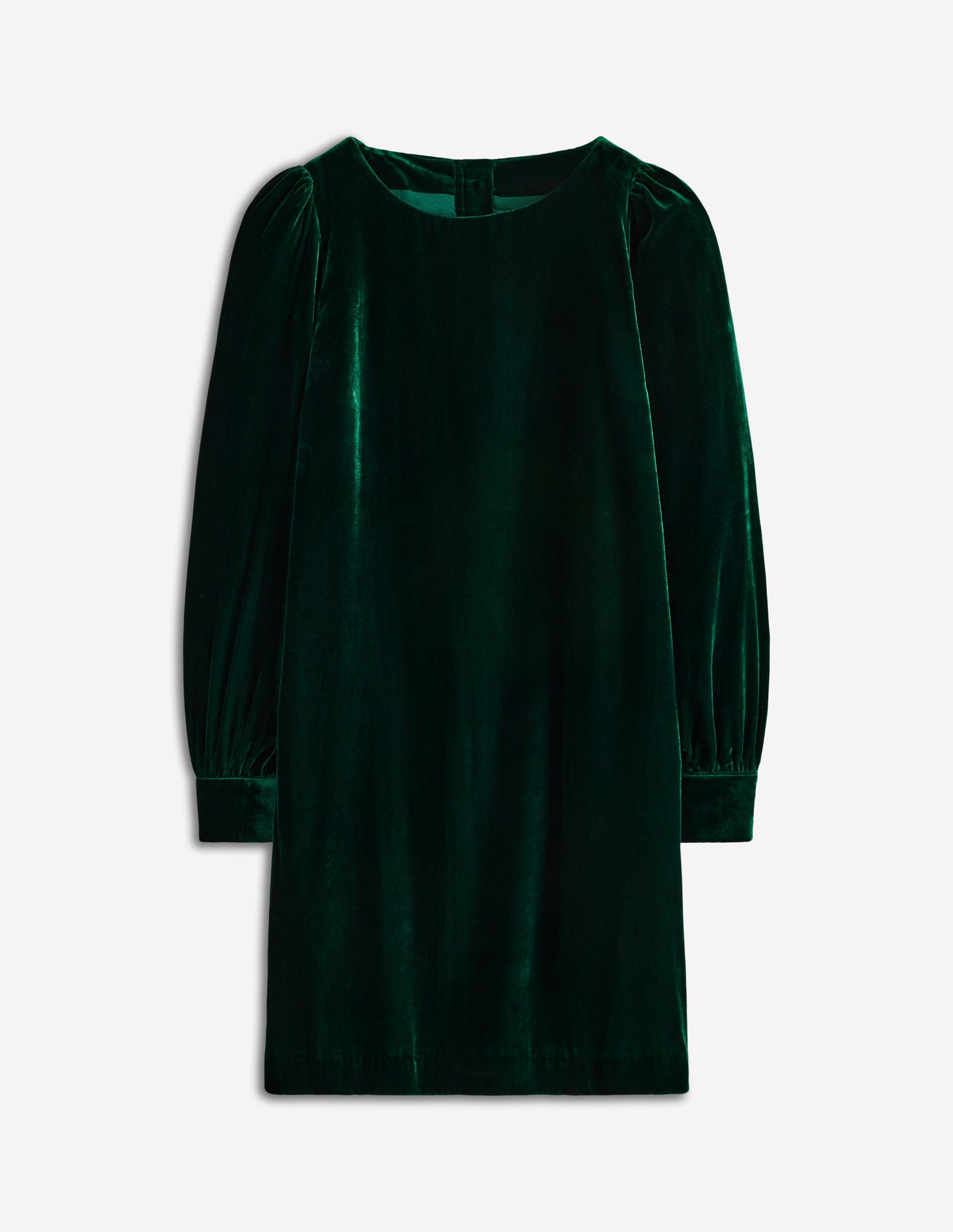 Estella Velvet Shift Dress-Emerald Night