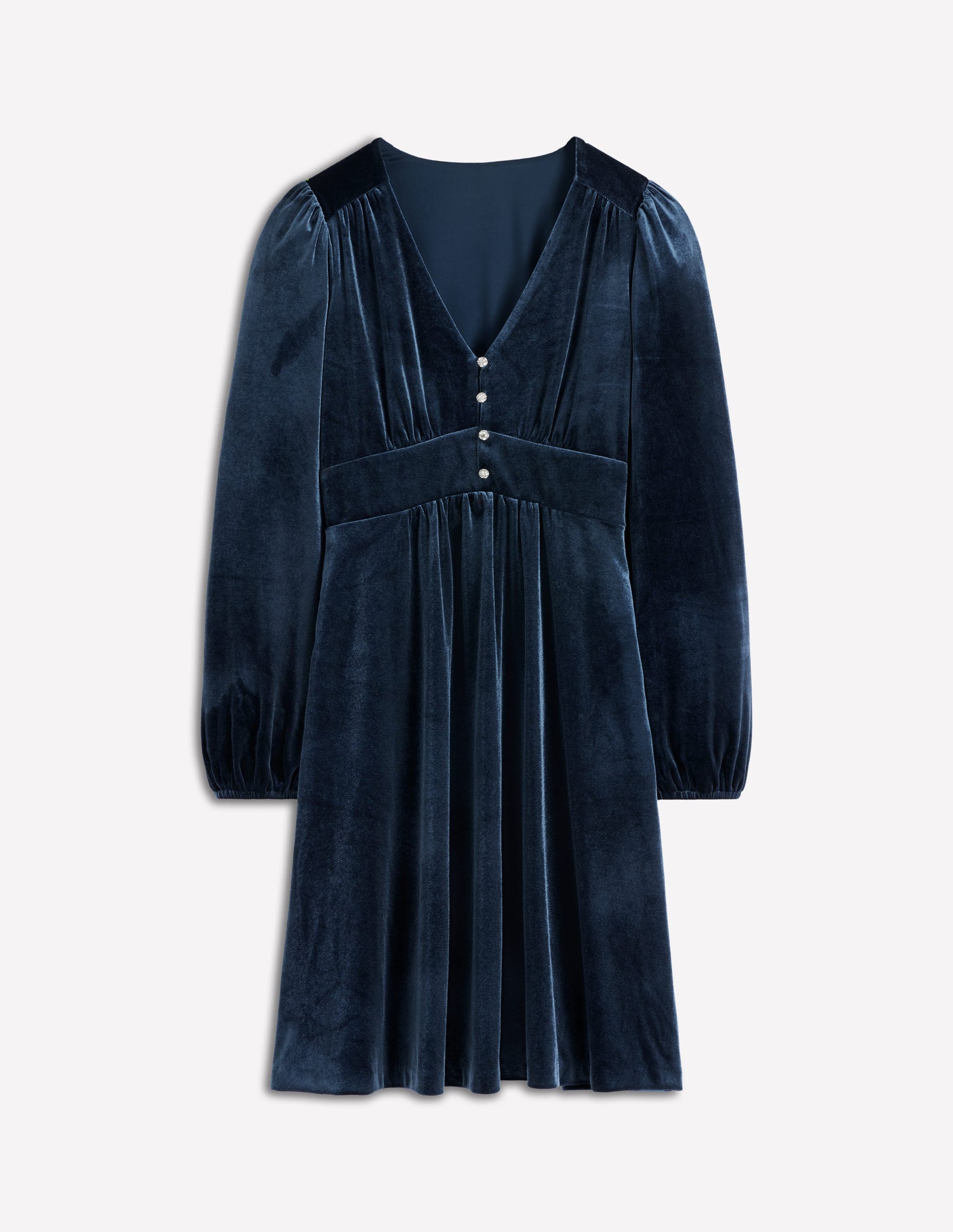 Jocelyn Short Velvet Dress-Midnight Ocean | Boden USA Jocelyn Short Velvet Dress-Midnight Ocean | Boden USA
