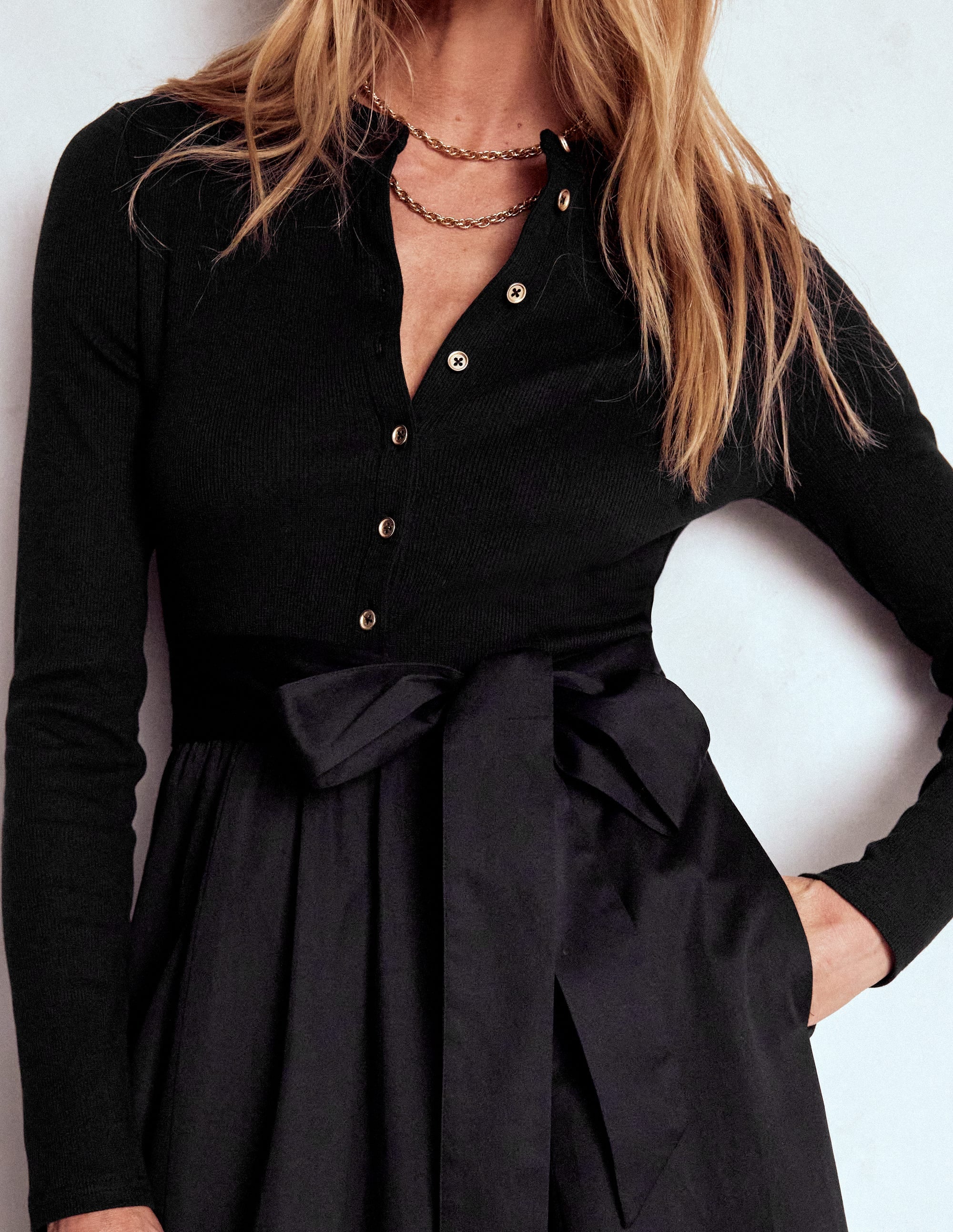 Koton Baybgirls Kleid Mit Langen Ärmeln Und Knopfleiste – Für Mädchen Größe 6/9 Monate, In Ecru