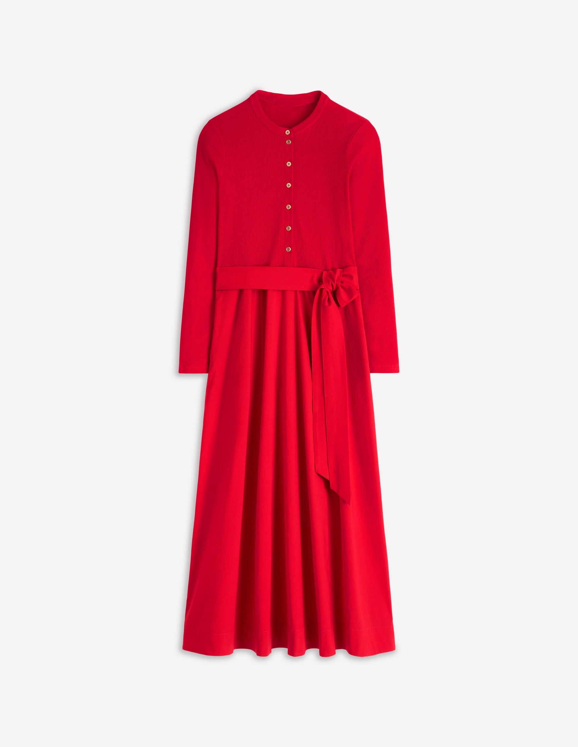 Button Detail Mix Dress-Crimson Red | Boden USA Button Detail Mix Dress-Crimson Red | Boden USA