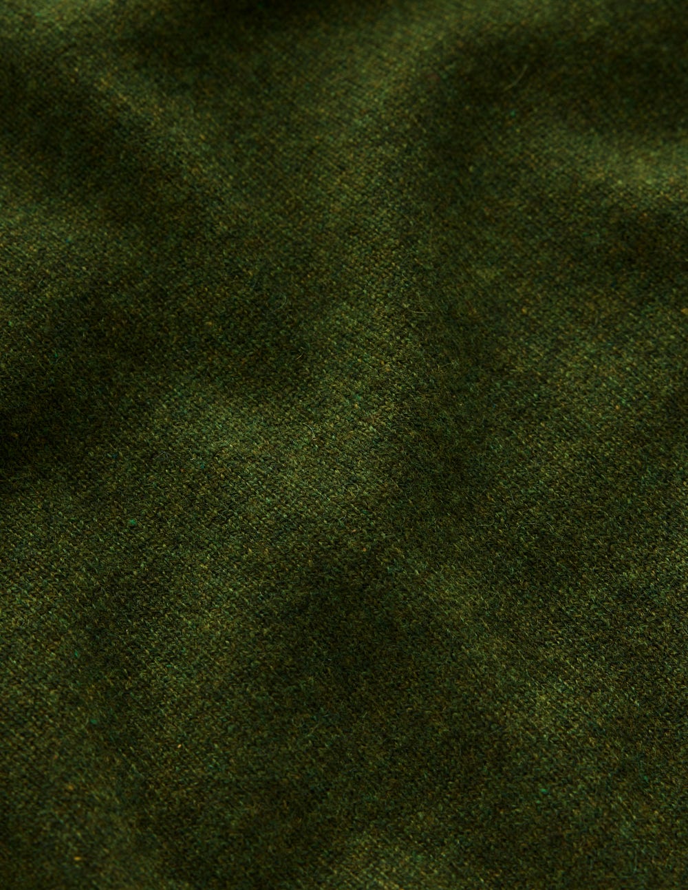 Eva Cashmere Crew Neck Sweater-Leaf Green Melange-7