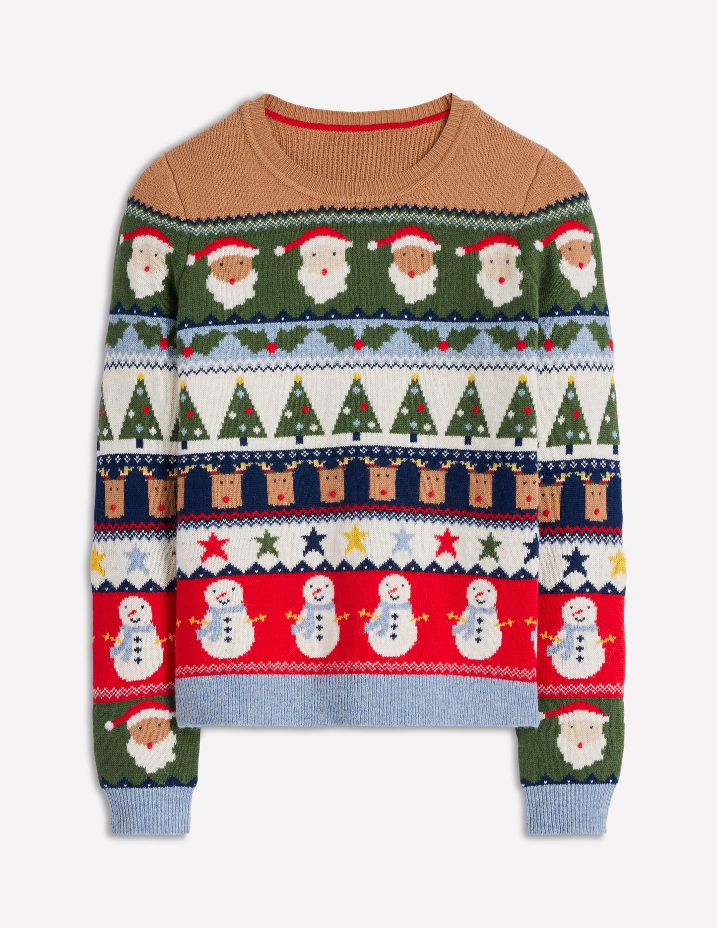 Edie Fair Isle Sweater-Multi, Christmas Fair Isle