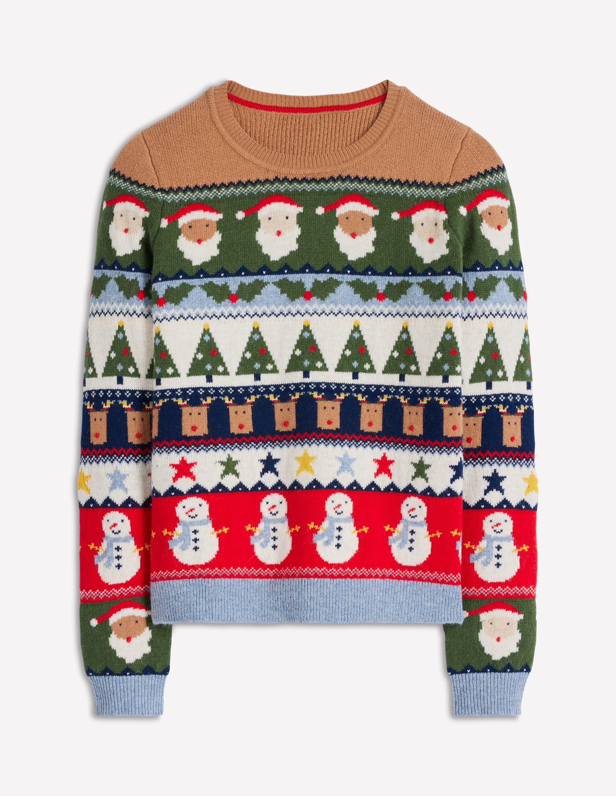 Edie Fair Isle Sweater-Multi, Christmas Fair Isle - Image 6