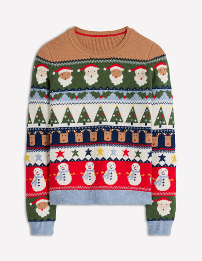 Edie Fair Isle Sweater-Multi, Christmas Fair Isle-6