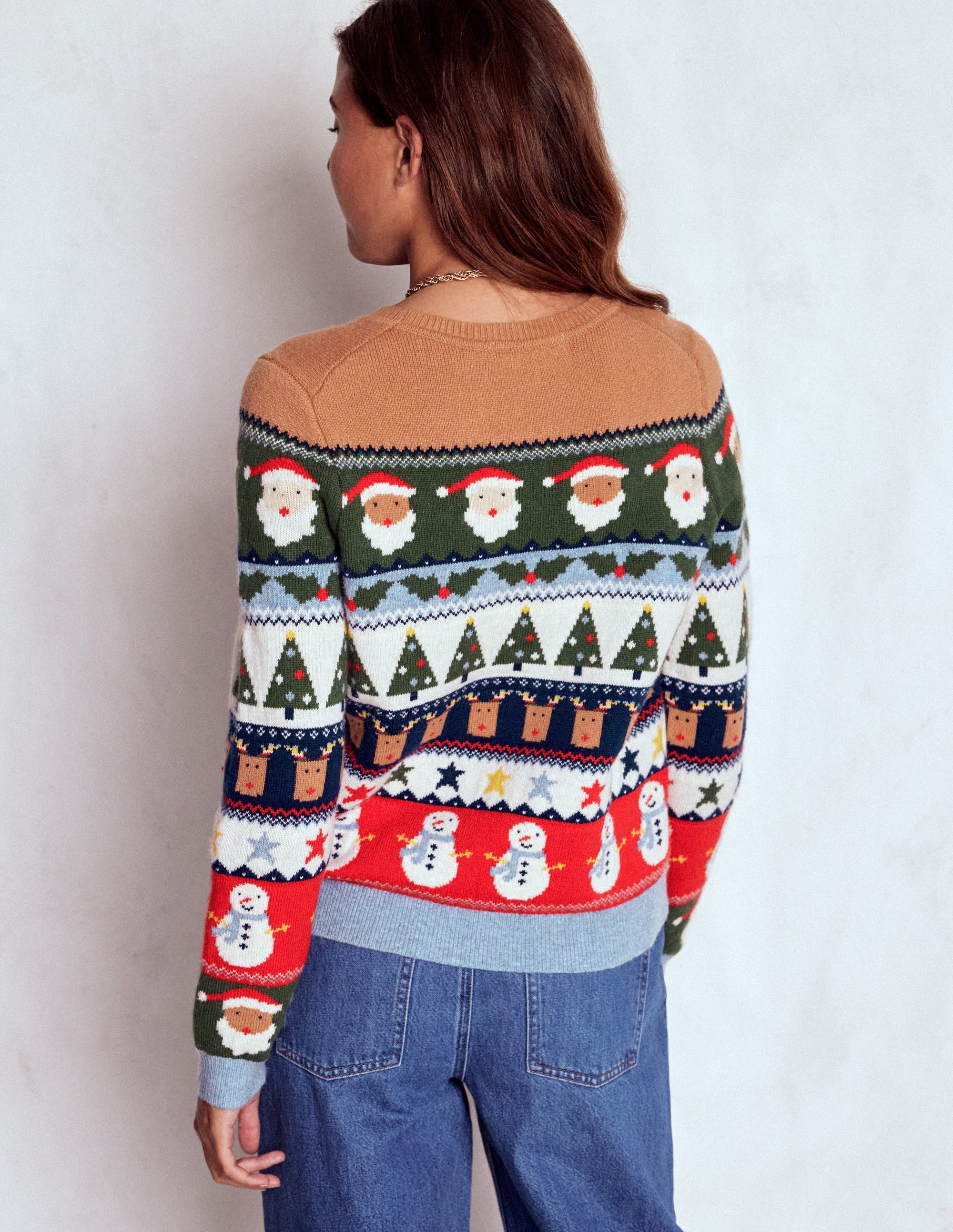 Edie Fair Isle Sweater-Multi, Christmas Fair Isle - Image 3