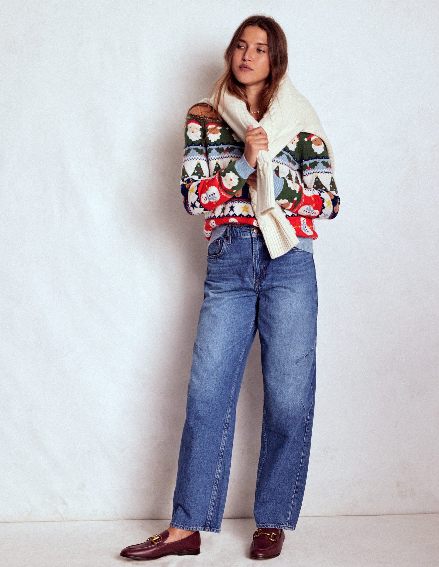 Edie Fair Isle Sweater-Multi, Christmas Fair Isle