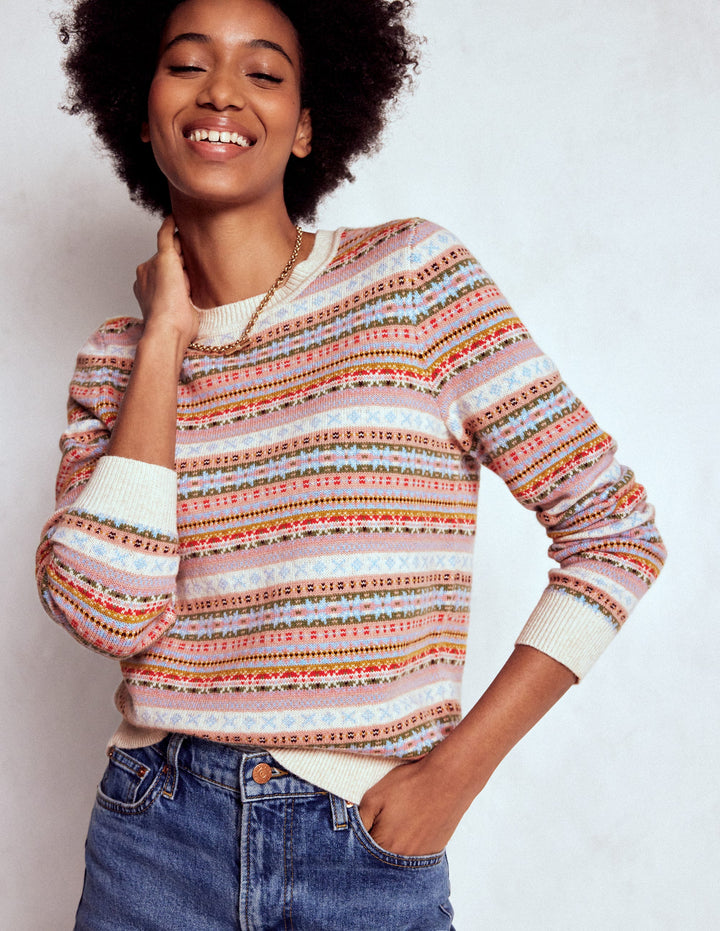 Edie Fair Isle Sweater-Heritage Fair Isle