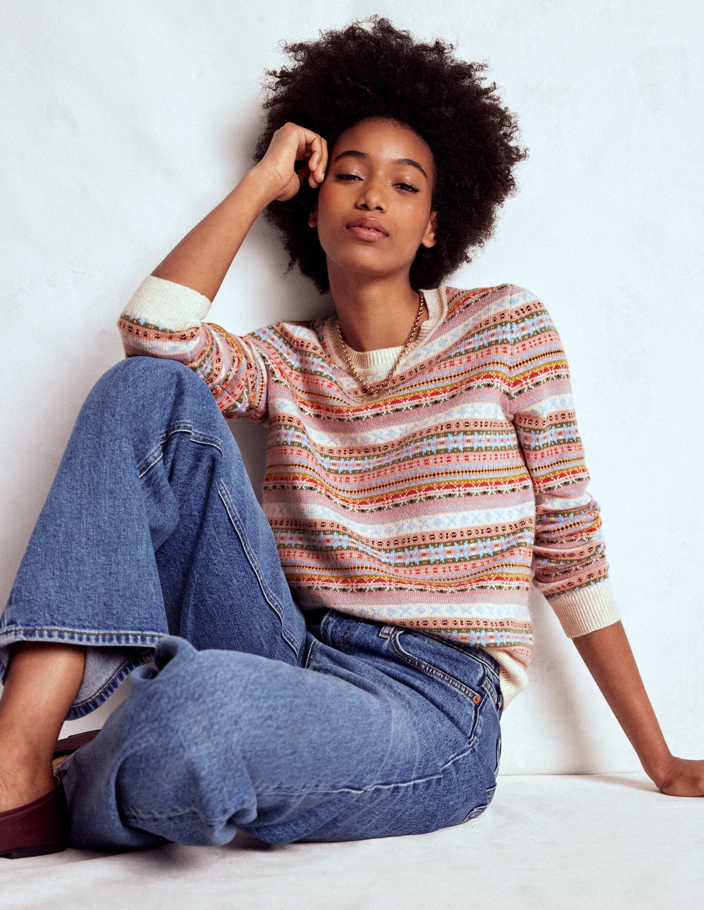 Edie Fair Isle Sweater-Heritage Fair Isle