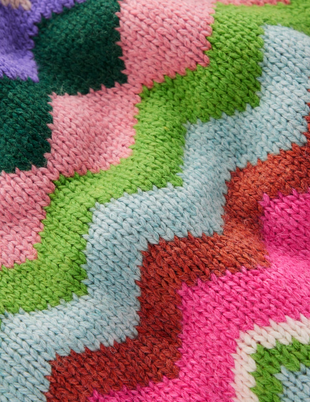 Eleanor Fair Isle Vest-Pink Heritage Fair Isle