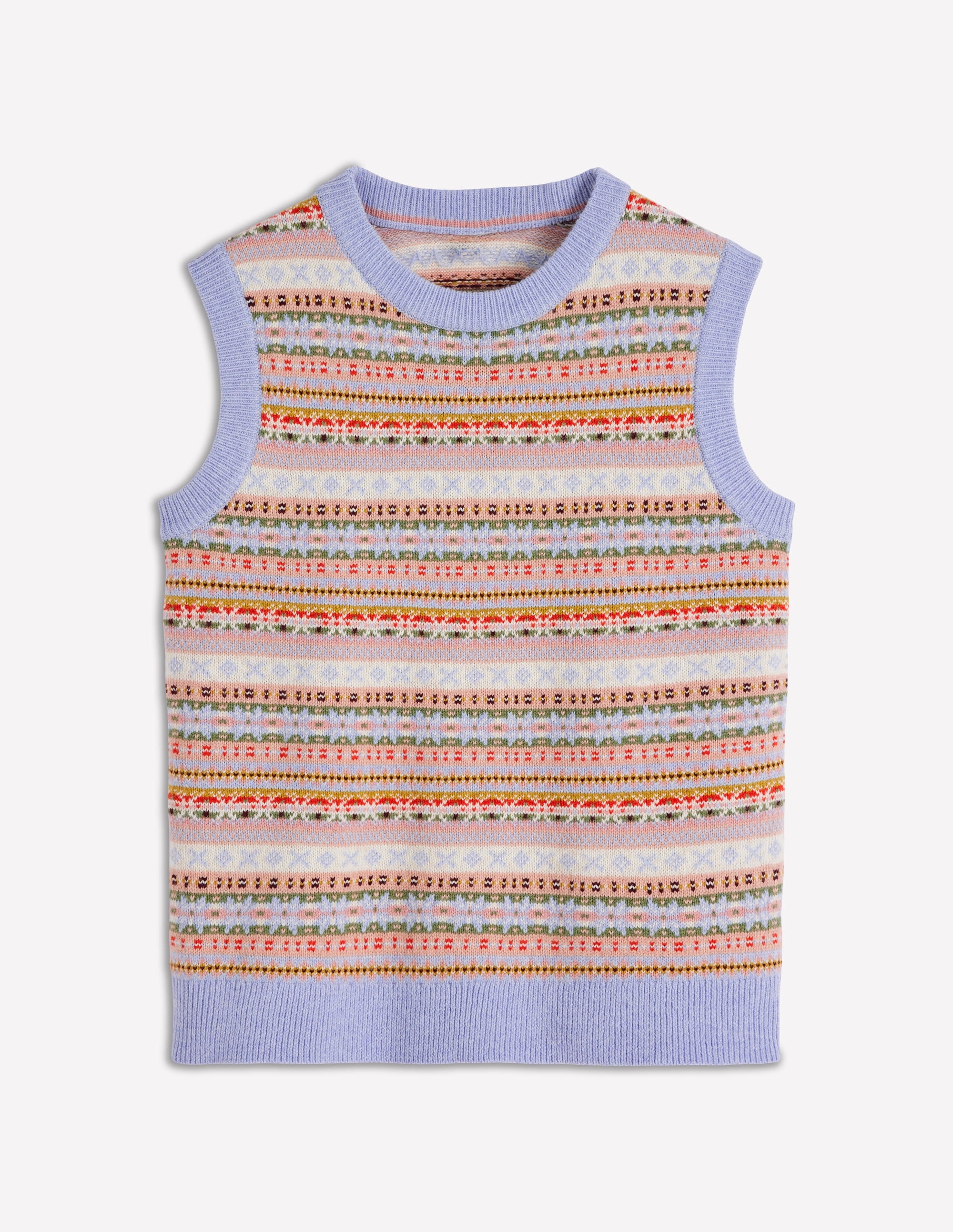 Edie Fair Isle Vest-Heritage Fair Isle - Image 7