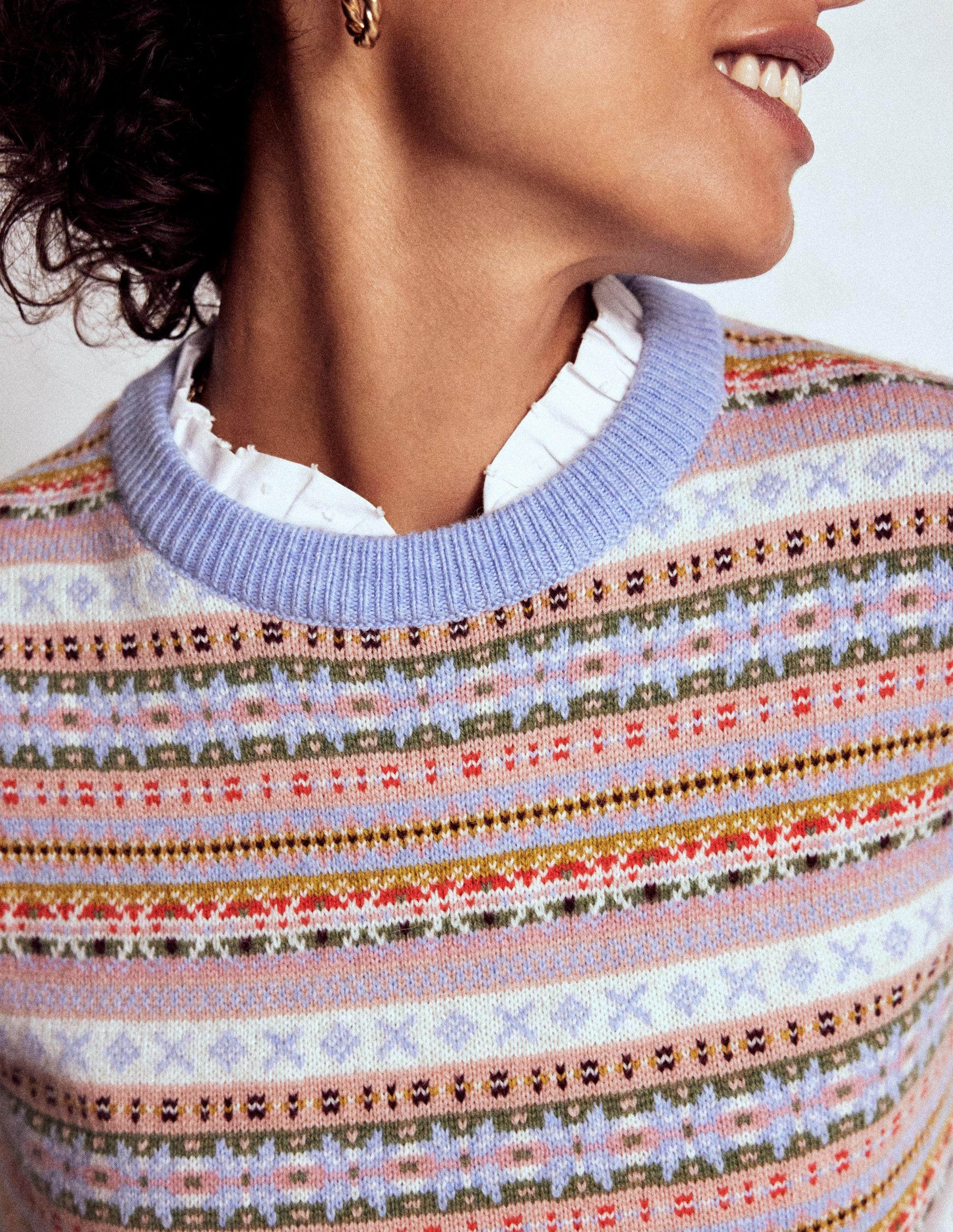 Edie Fair Isle Vest-Heritage Fair Isle - Image 2