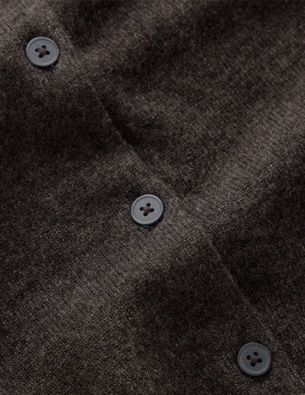 Eva Cashmere Cropped Cardigan-Charcoal Melange