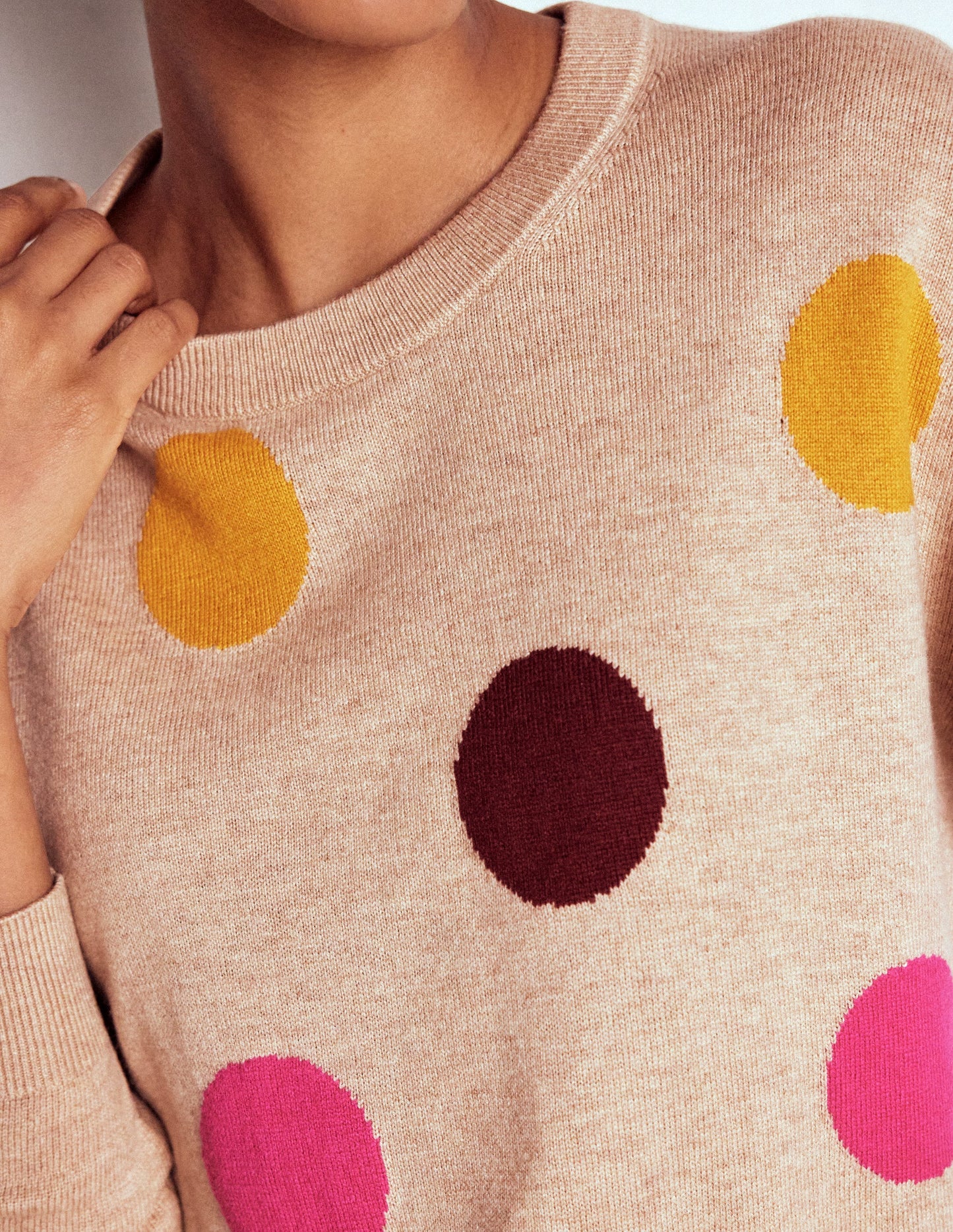 Natasha Novelty Sweater-Multi, Spot