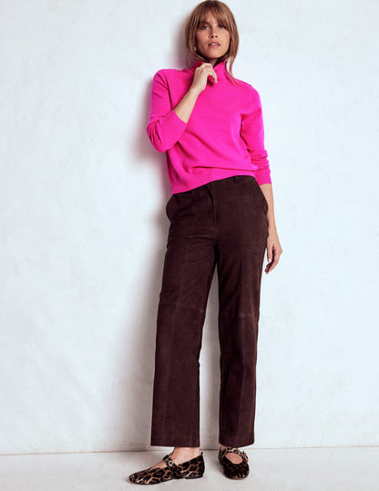 Eva Cashmere Roll Neck Sweater-Pop Pansy-4