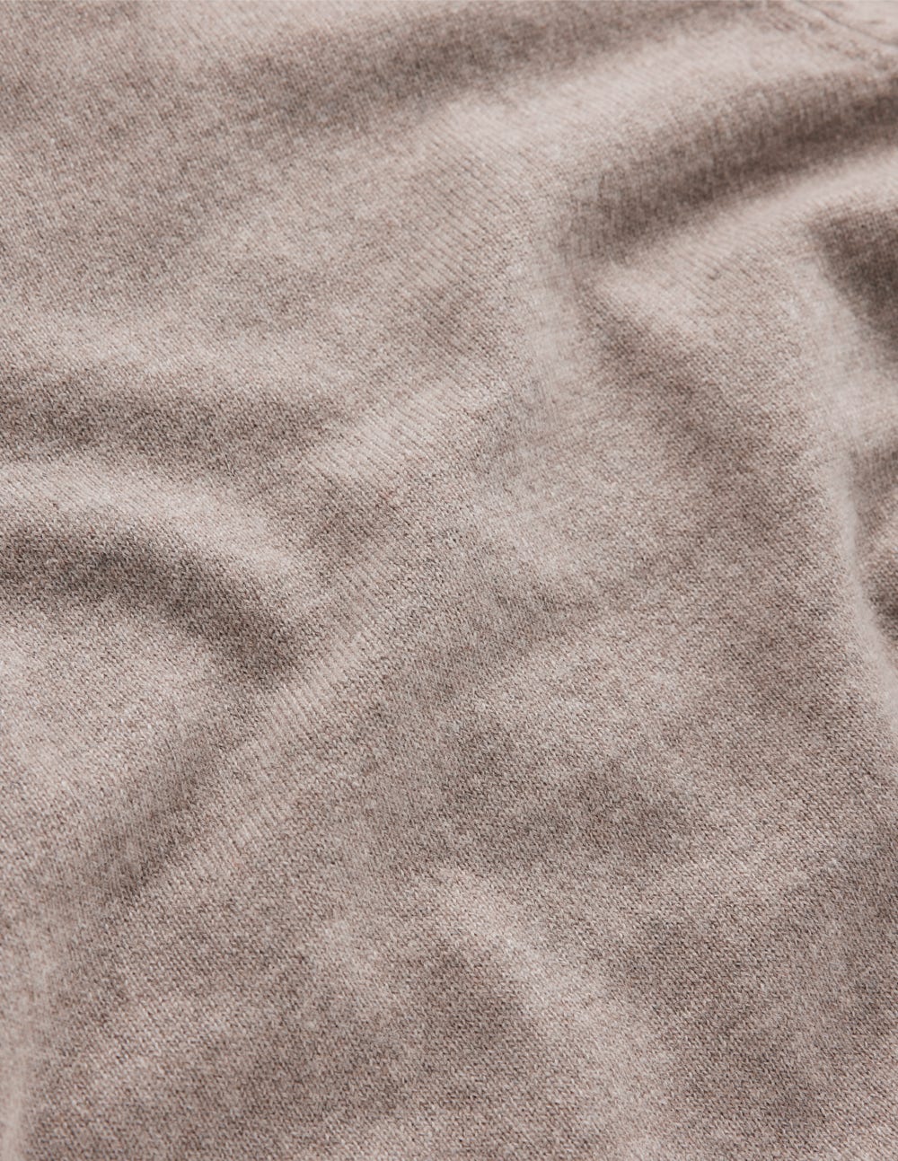 Eva Cashmere Roll Neck Sweater-Mink Melange