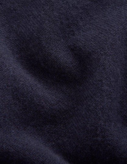 Eva Cashmere Roll Neck Sweater-Navy-8