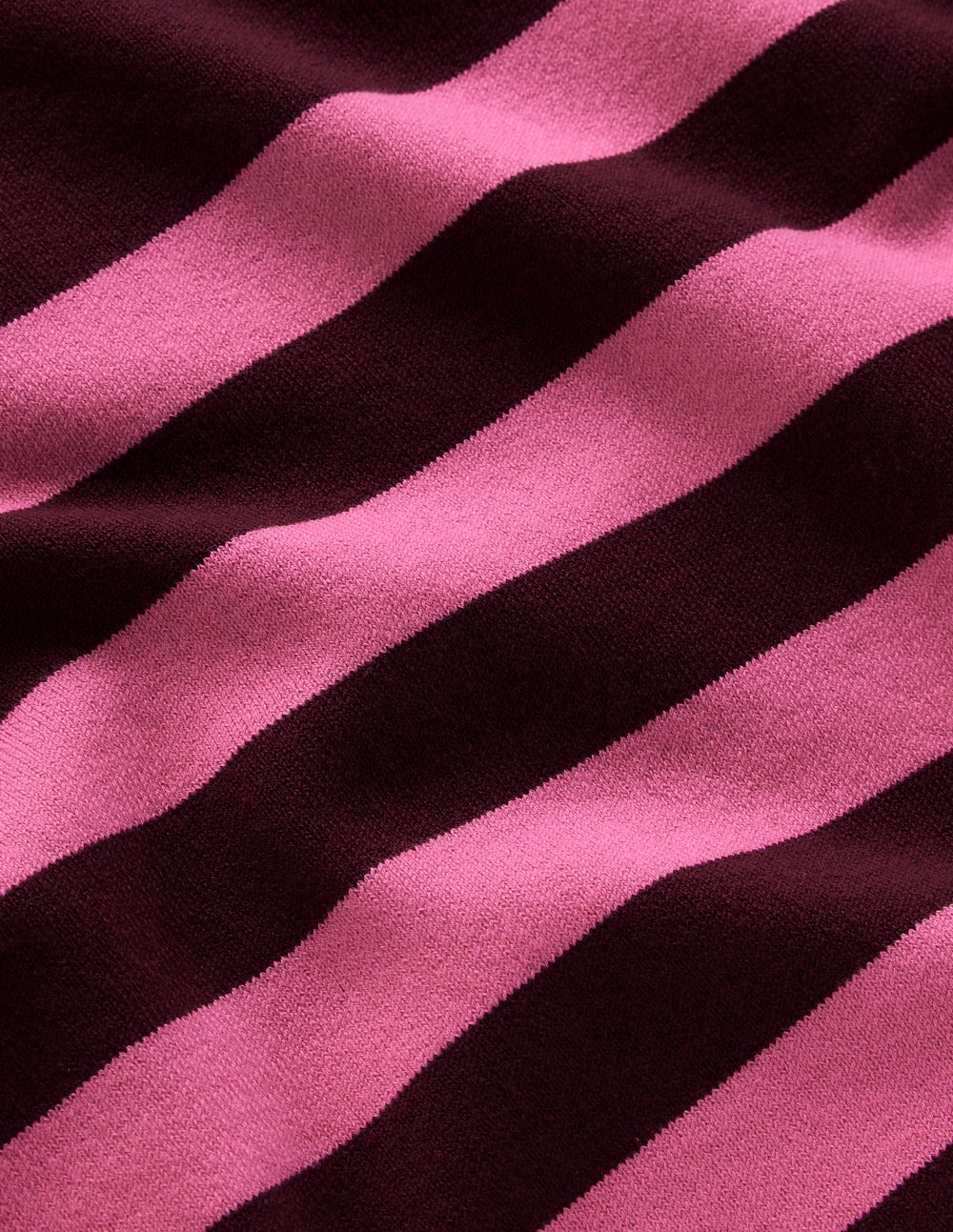 Emilia Cotton Crew Sweater-Chestnut/Pink Stripe-6