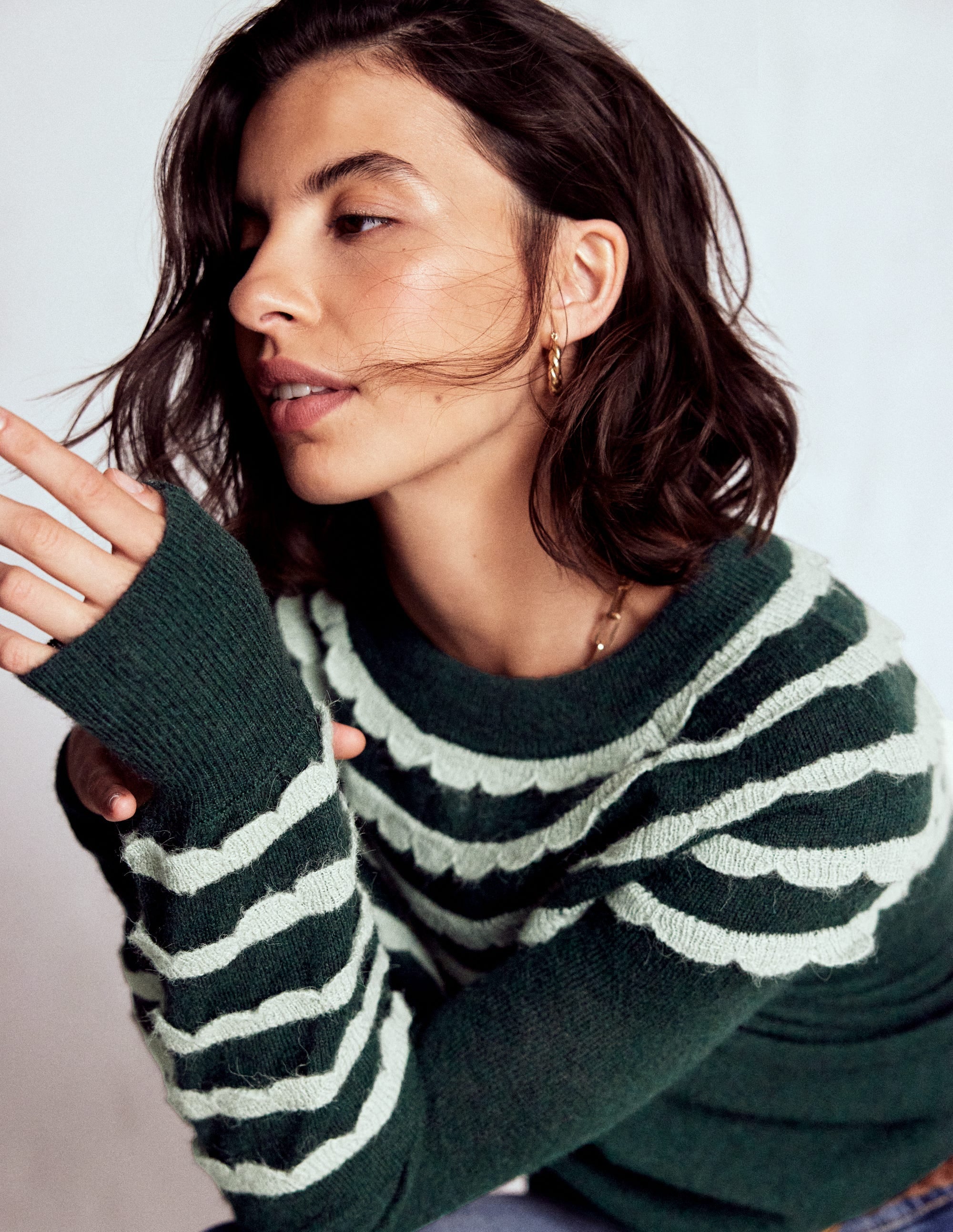 Alice Fluffy Raglan Jumper-Botanical Garden - Image 2