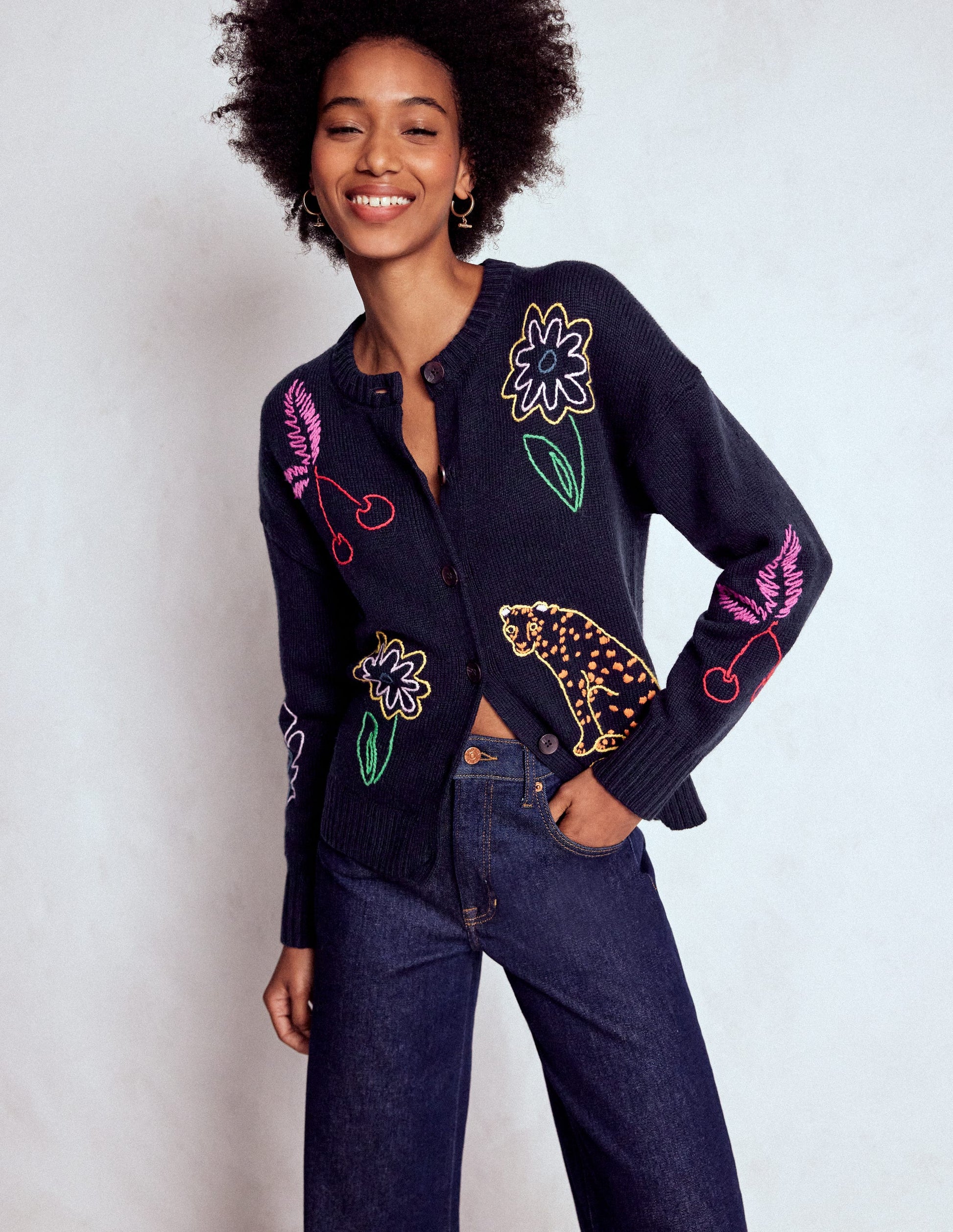 Natalie Embroidered Cardigan-Navy Embroidery-4