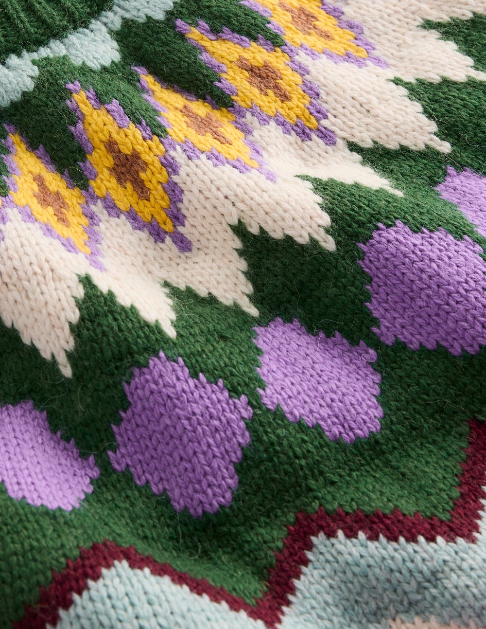Eleanor Fair Isle Sweater-Promenade Green Melange-8