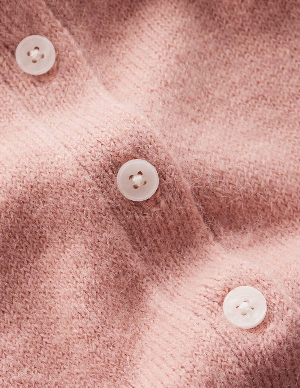 Collared Tie Front Cardigan-Misty Rose Pink