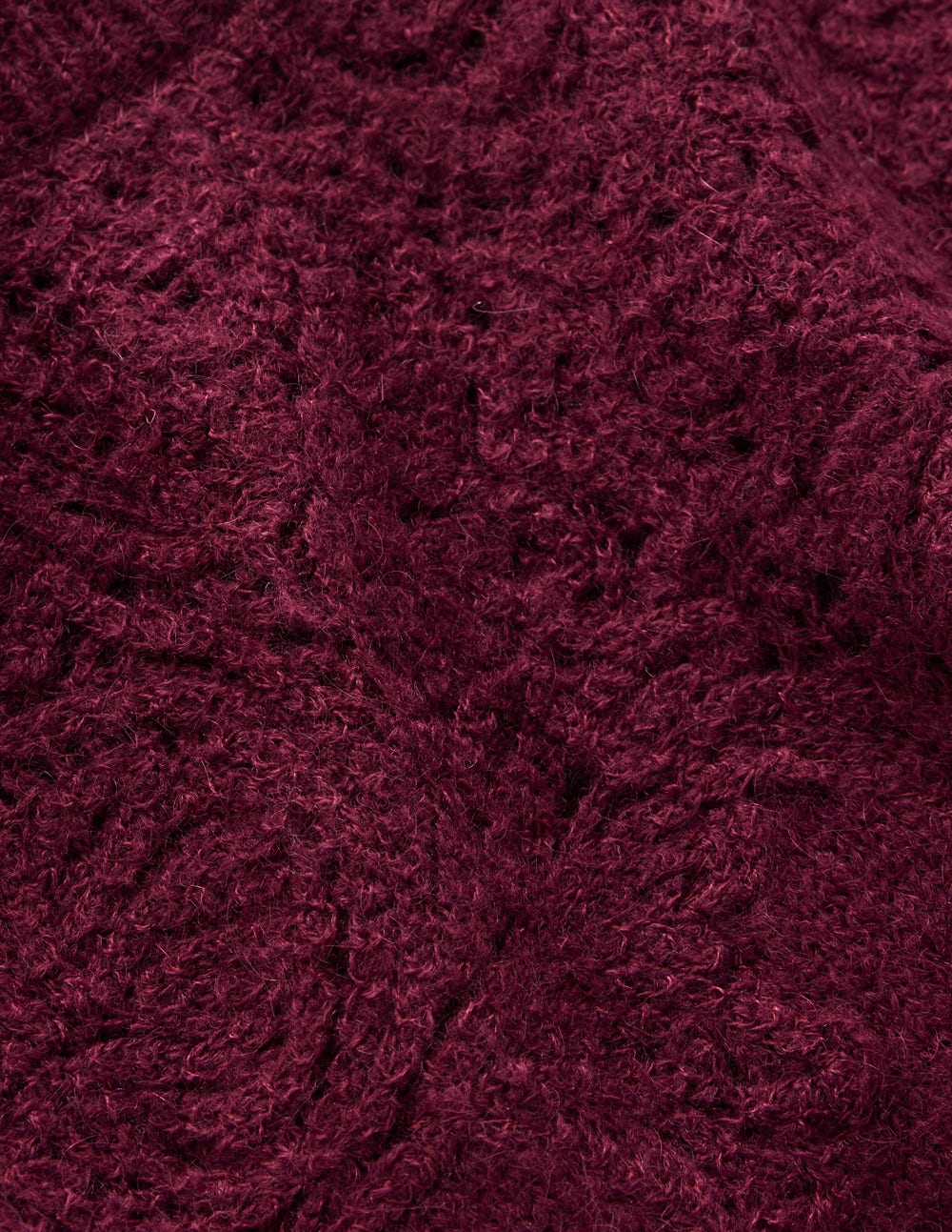 Fluffy Embroidered Sweater-Deep Wisteria