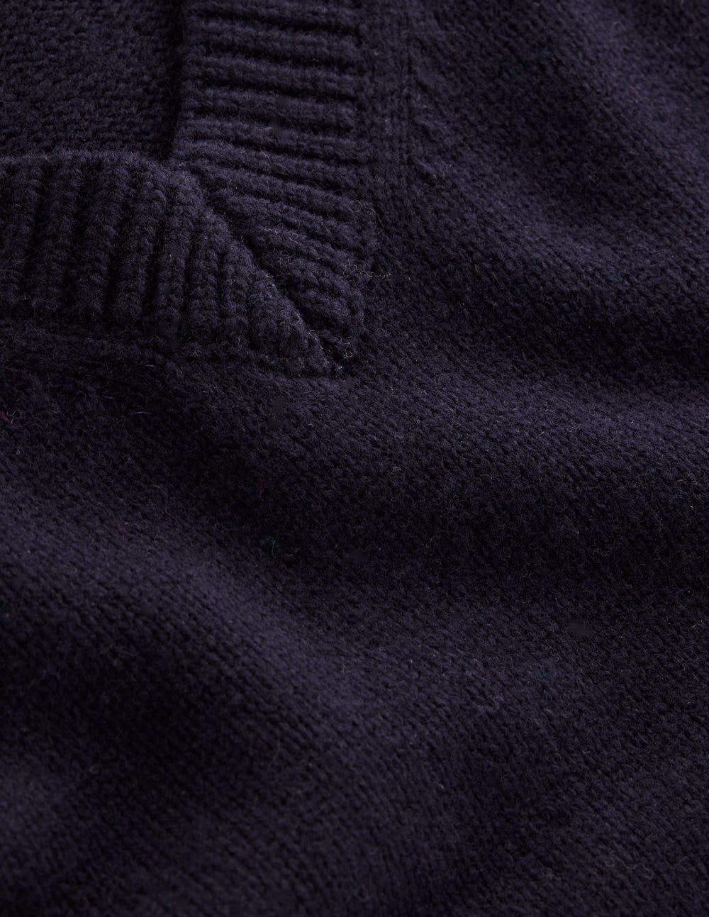 Marion Merino V-Neck Vest-Navy