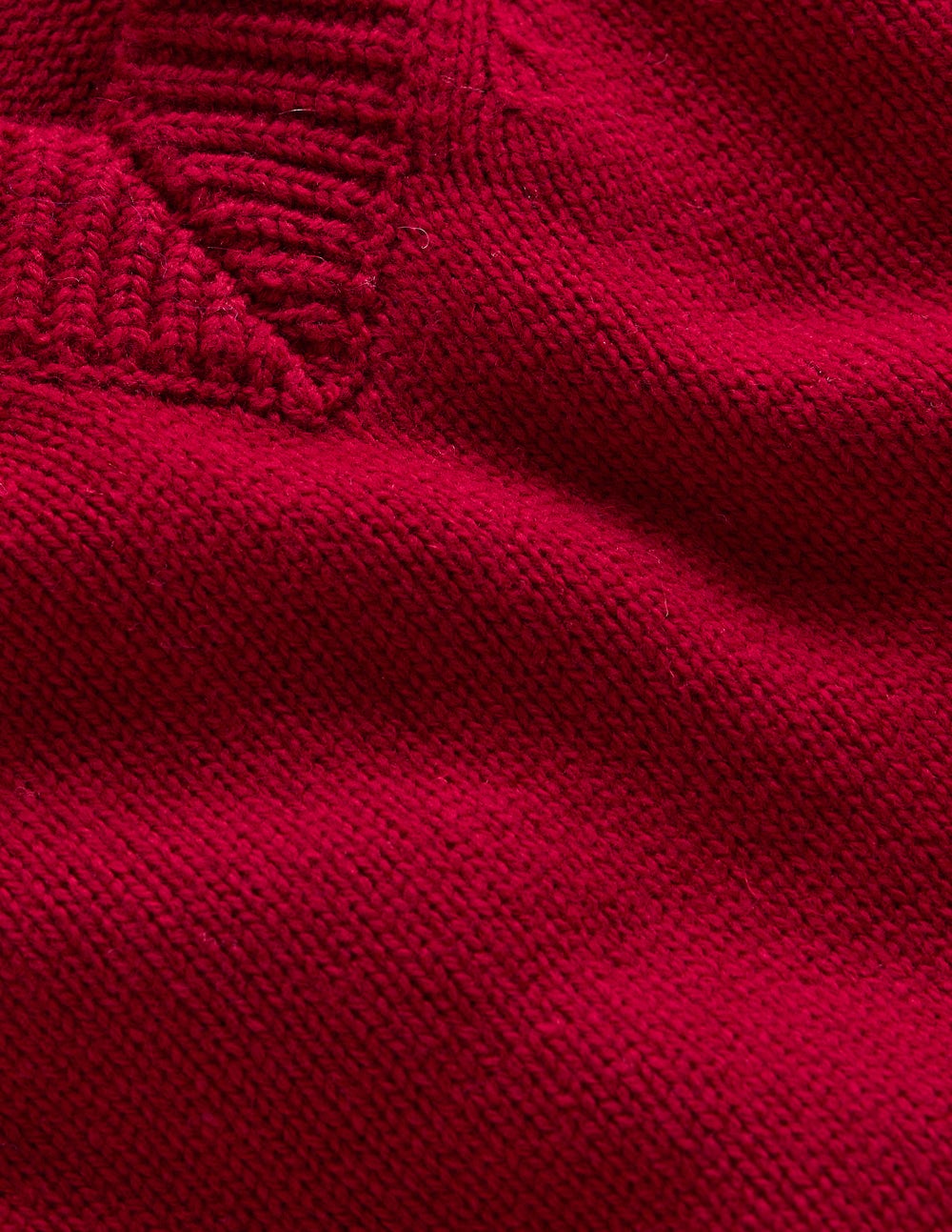 Marion Merino V-Neck Vest-Crimson Red - Image 7