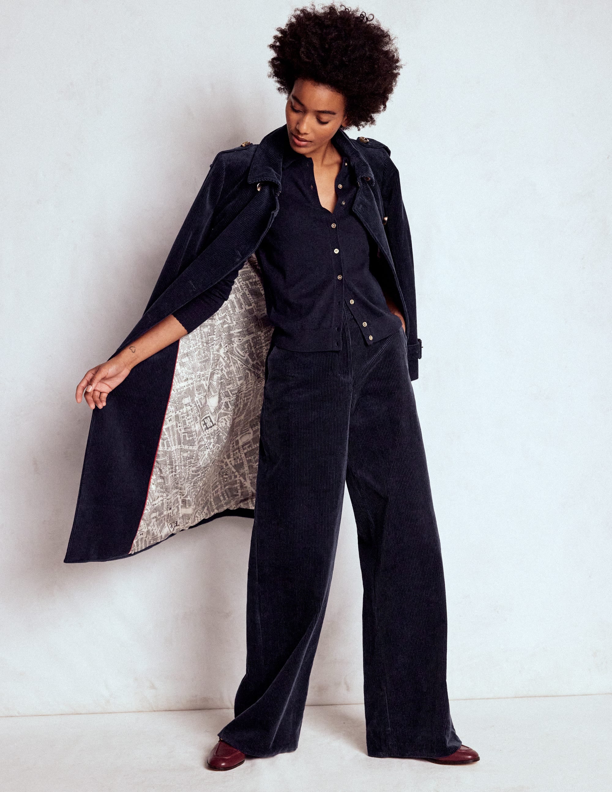 Briony Stitch Cardigan-Navy - Image 1