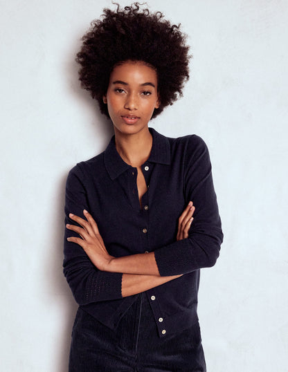 Briony Stitch Cardigan-Navy-4