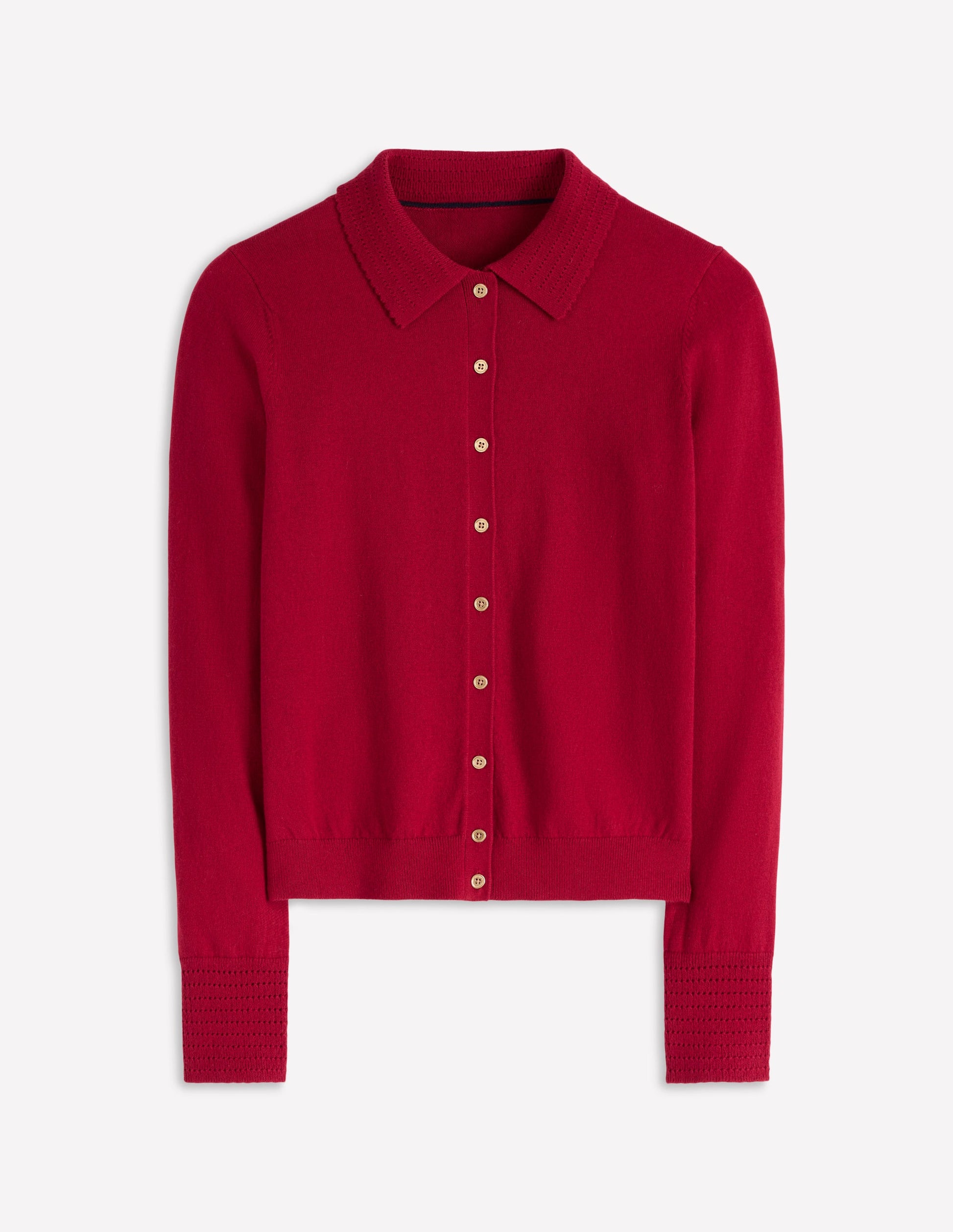 Briony Stitch Cardigan-Crimson Red-6