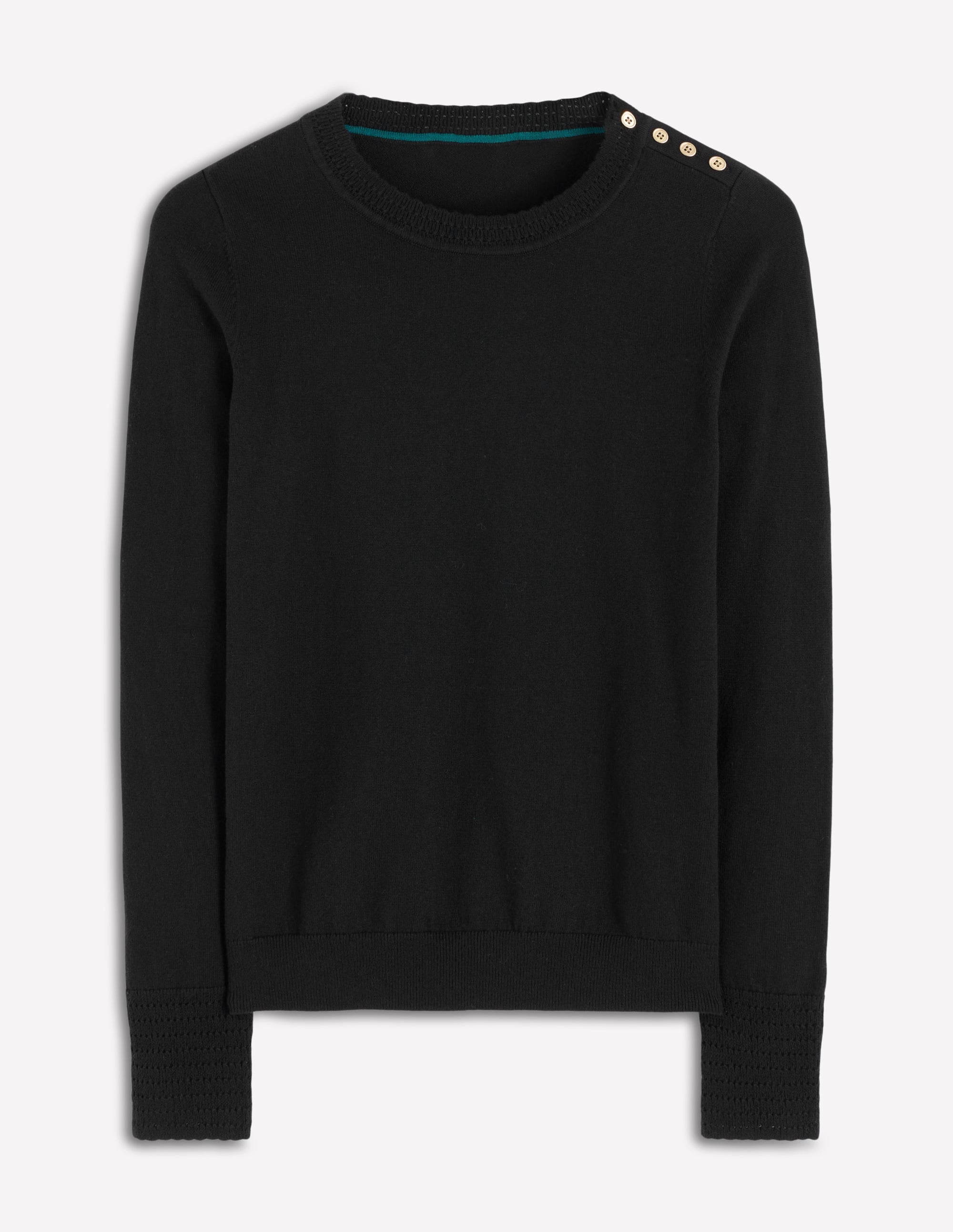 Briony Stitch Sweater-Black - Image 5