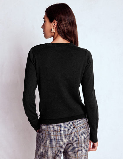 Briony Stitch Sweater-Black-3