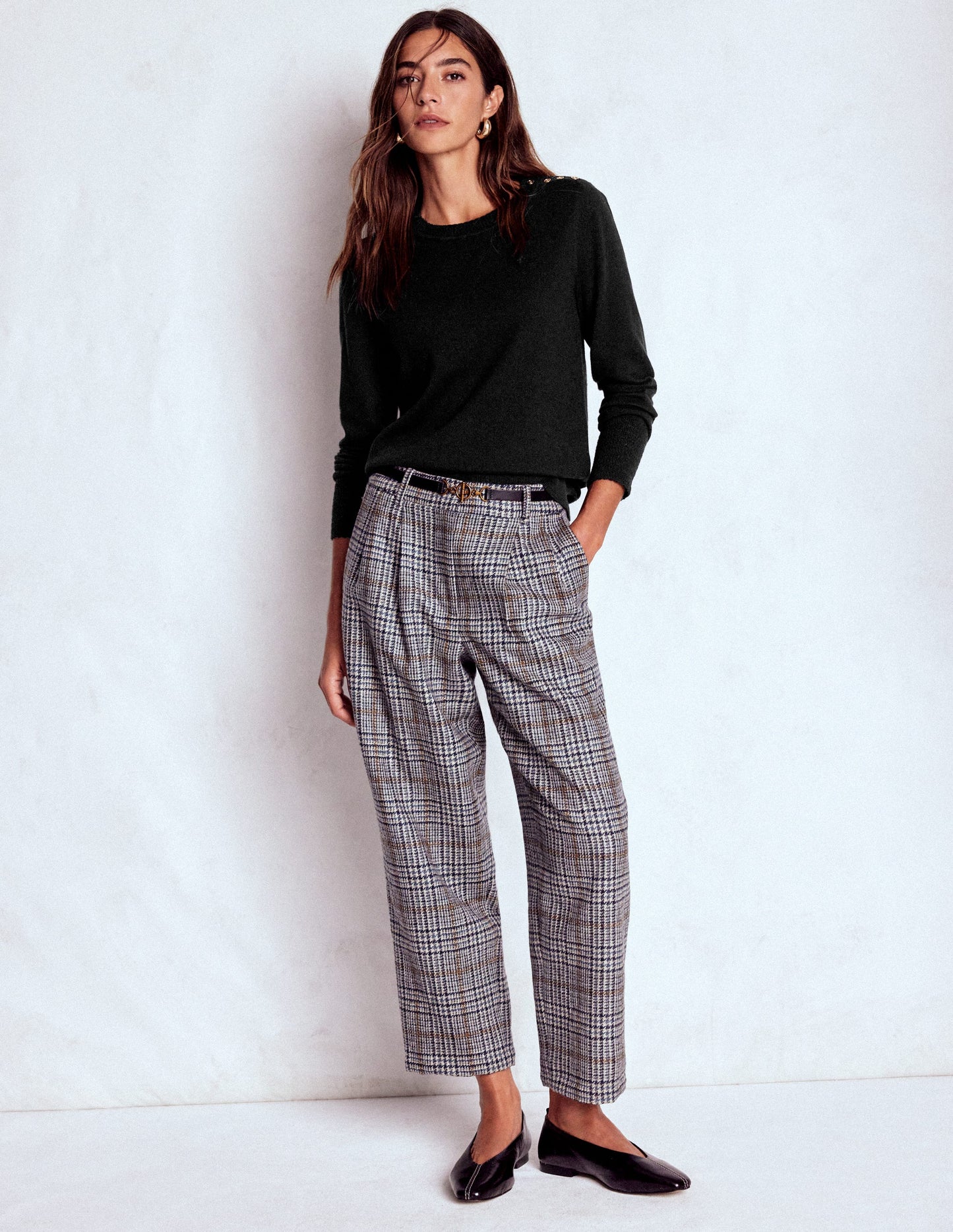 Briony Stitch Sweater-Black