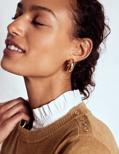 Briony Stitch Sweater-Camel Melange-2